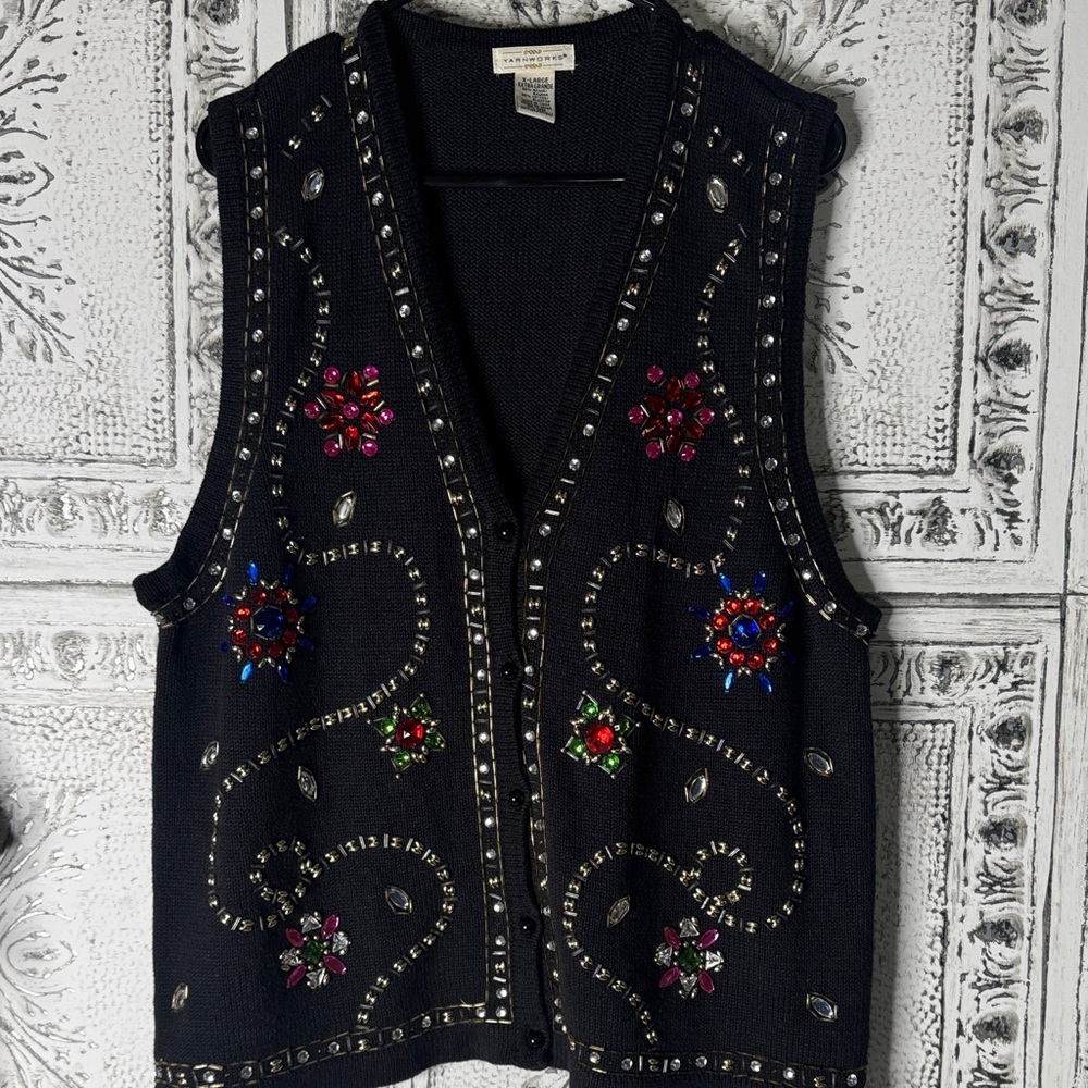 Vtg yarnworks Vest